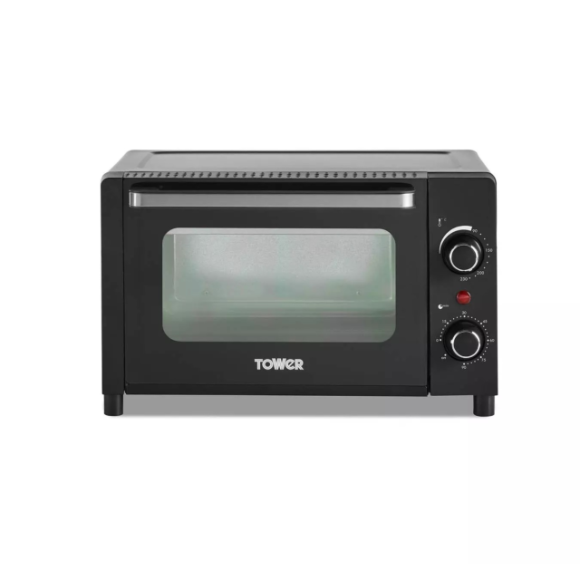 Tower T14042 Black Mini Oven With Adjustable Temperature Control