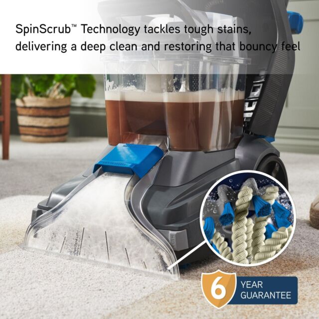 Vax CDCW-SSXS Grey SpinScrub Power Carpet Washer - Grey & Tiger Blue