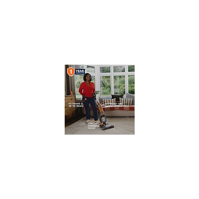 Vax U85-AS-BE Upright Corded Bagless Vacuum - Orange/Grey