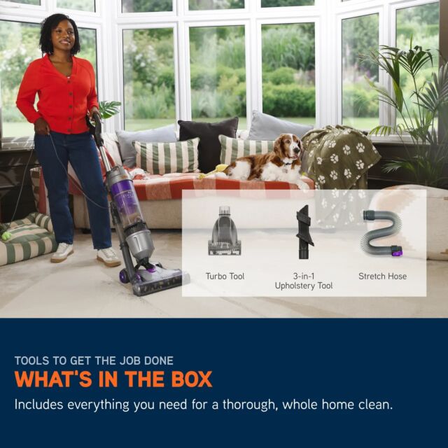 Vax U85-AS-PME Air Stretch Pet Max Vacuum Cleaner - Silver & Purple