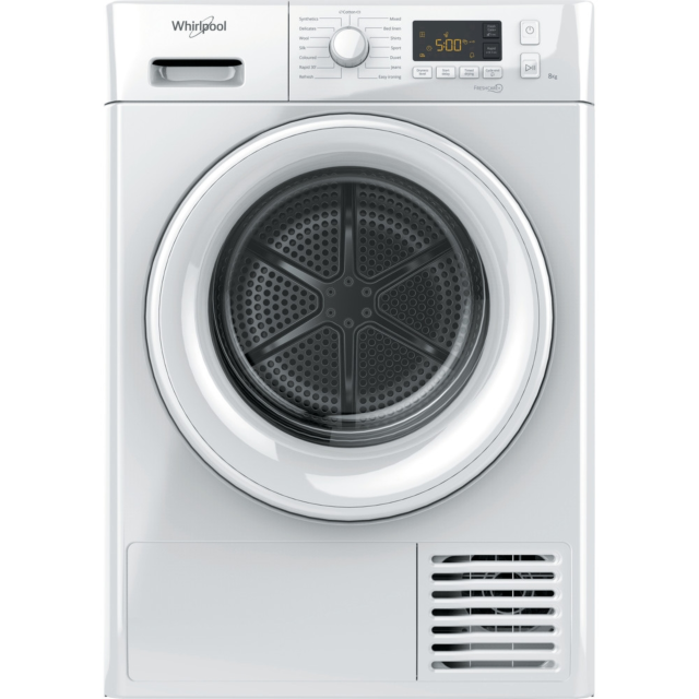Whirlpool FFTM118X2UK Heat Pump Tumble Dryer, 8kg Capacity, A++ Energy