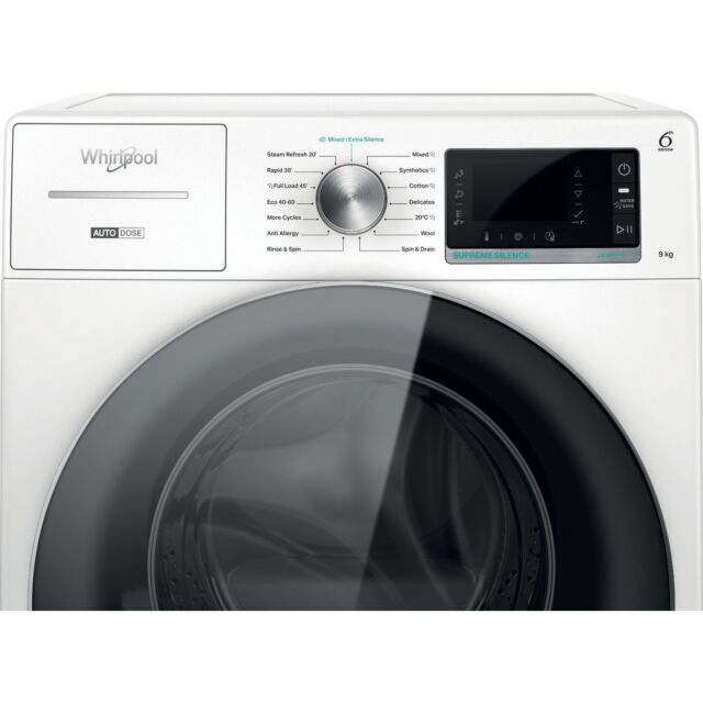 Whirlpool W8W946WRUK Washing Machine 9kg 1400 spin, A Energy