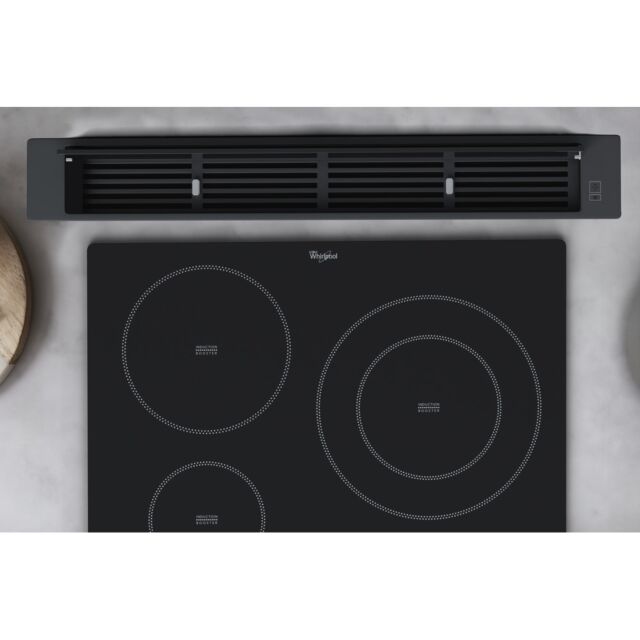 Whirlpool WDO93FBK 86cm Downdraft Hood Black