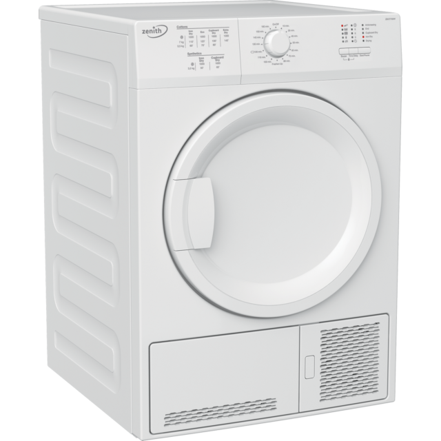Zenith ZDCT700W Condenser Tumble Dryer, 7kg Capacity, B Energy