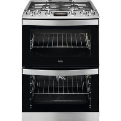 AEG CKB6540ACM Catalytic, Dual Fuel Double Oven, 60cm, A Energy