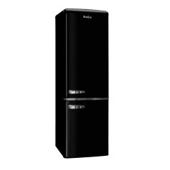 Amica FKR29653B Retro Fridge Freezer, 55cm, Manual Defrost, F Energy