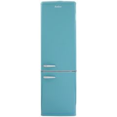 Amica FKR29653DEB Retro Fridge Freezer, 55cm, Manual Defrost, F Energy 