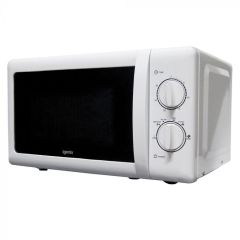 Igenix IG2083 White 20Litre 800W Manual Microwave With Stainless Steel Cavity White