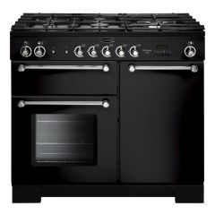 Rangemaster Kitchener 100cm All Gas Black Range Cooker