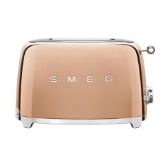 Smeg TSF01RGUK Rose Gold 2 Slice Toaster Limited Edition