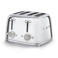 Smeg TSF03SSUK Chrome 4 Slice Toaster