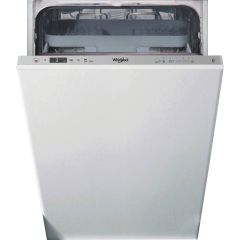Whirlpool WSIC3M27CUKN Built In Slimline Dishwasher, 10 Place Settings, E Energy
