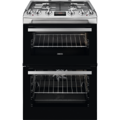 Zanussi ZCK66350XA Dual Fuel Double Oven, 60cm, A Energy